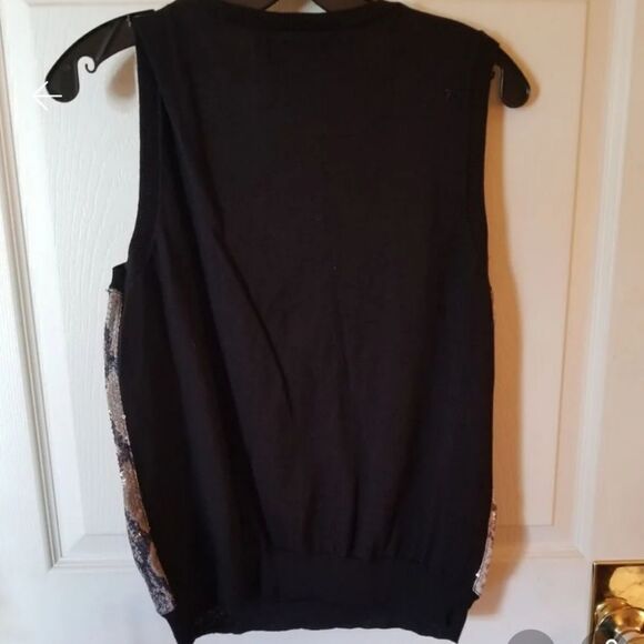 BEATIFUL MATCHING SNAKESKIN SEQUIN SWEATER SET - Picture 5 of 6